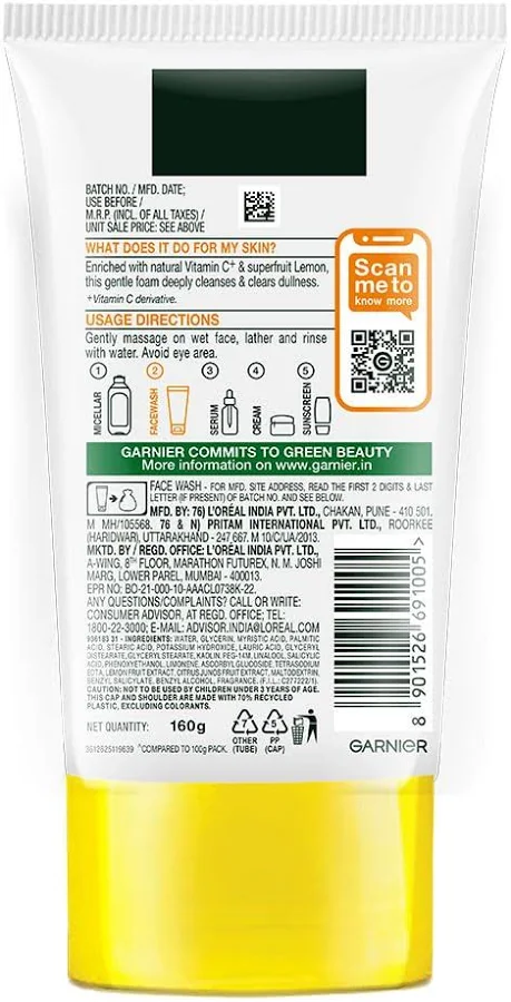 Garnier Bright Complete Face Wash - Image 3
